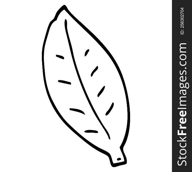 line drawing cartoon leaf