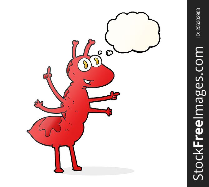 Thought Bubble Cartoon Ant