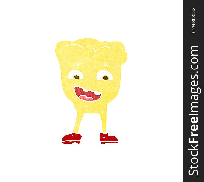cartoon yellow tooth