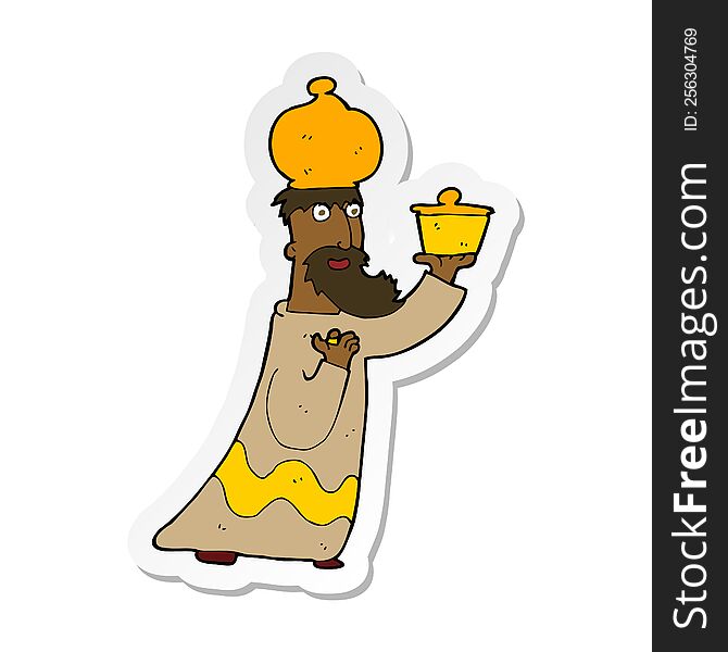 sticker of a one of the three wise men