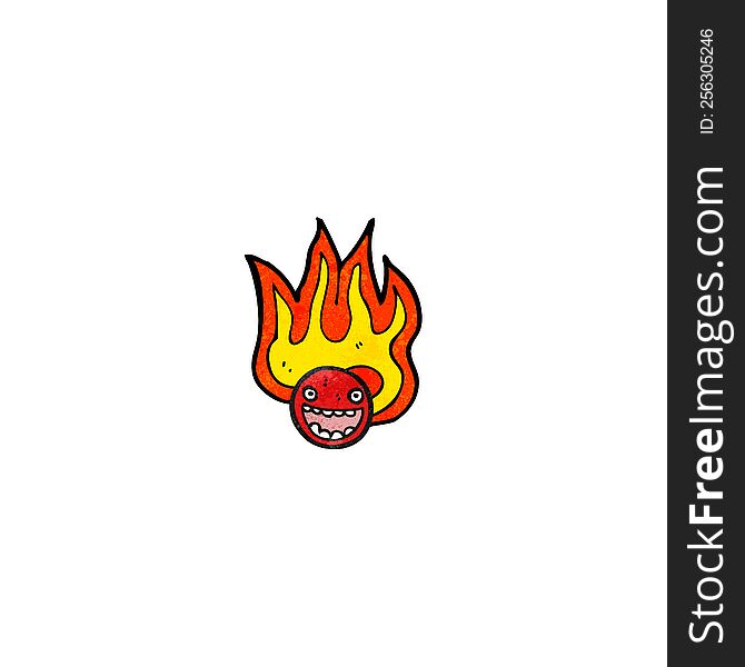 Flaming Emoticon Face Symbol