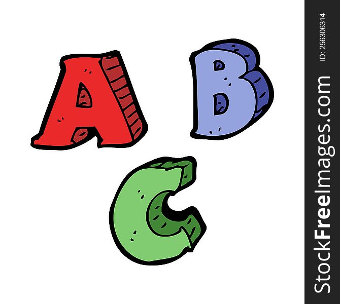 Cartoon ABC Letters