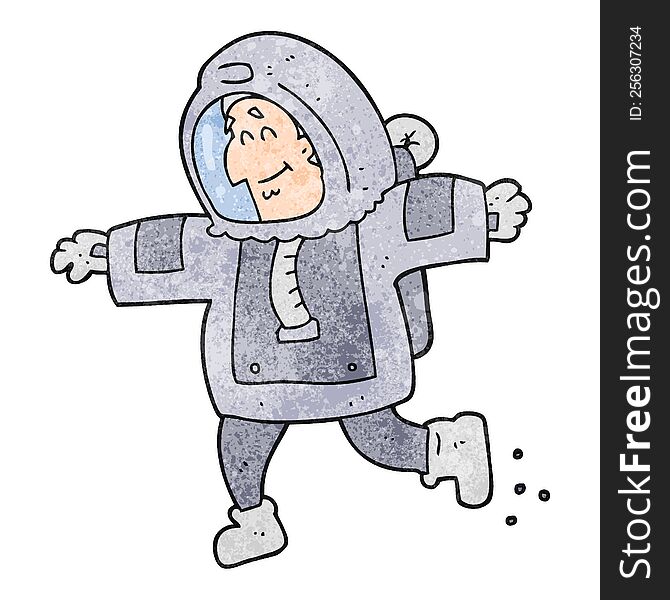 Textured Cartoon Astronaut