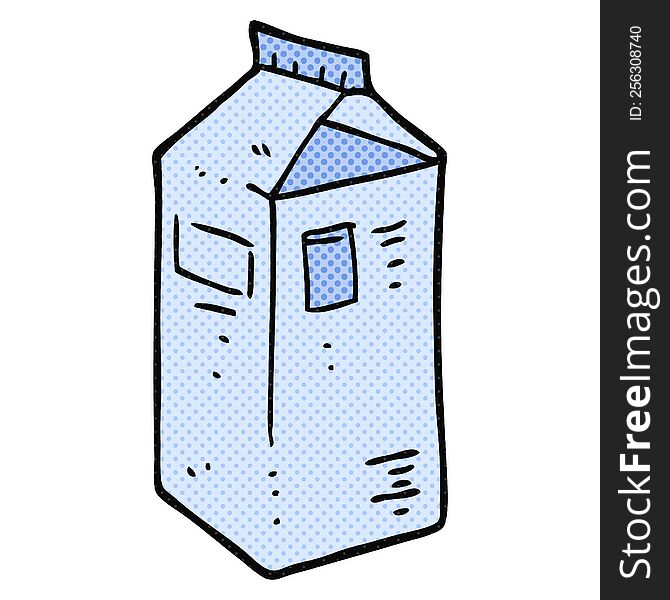 cartoon milk carton