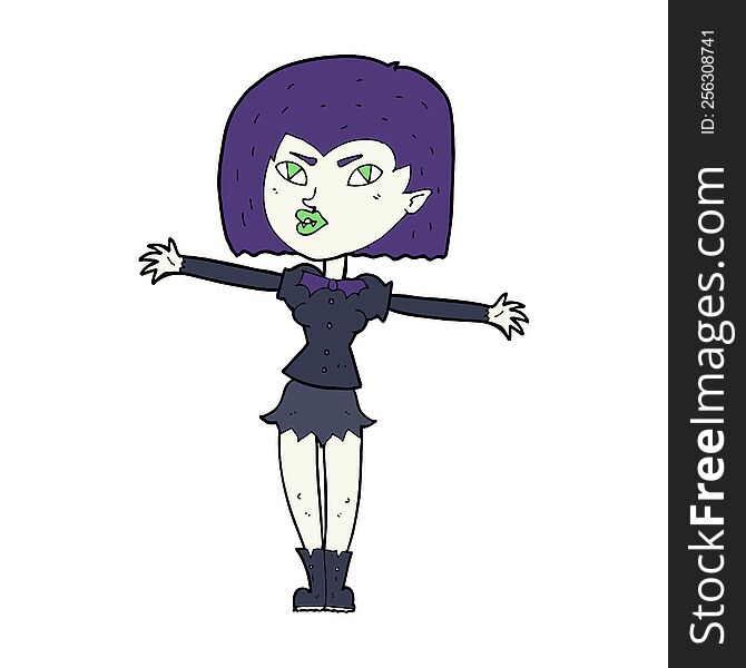 cartoon vampire girl