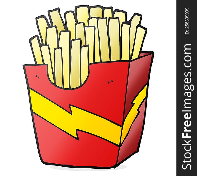 cartoon french fries