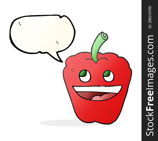 speech bubble cartoon pepper