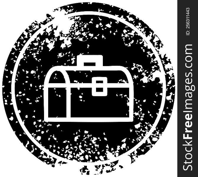 tool box distressed icon symbol