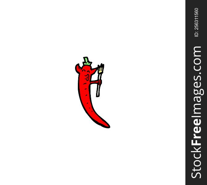 cartoon chili pepper