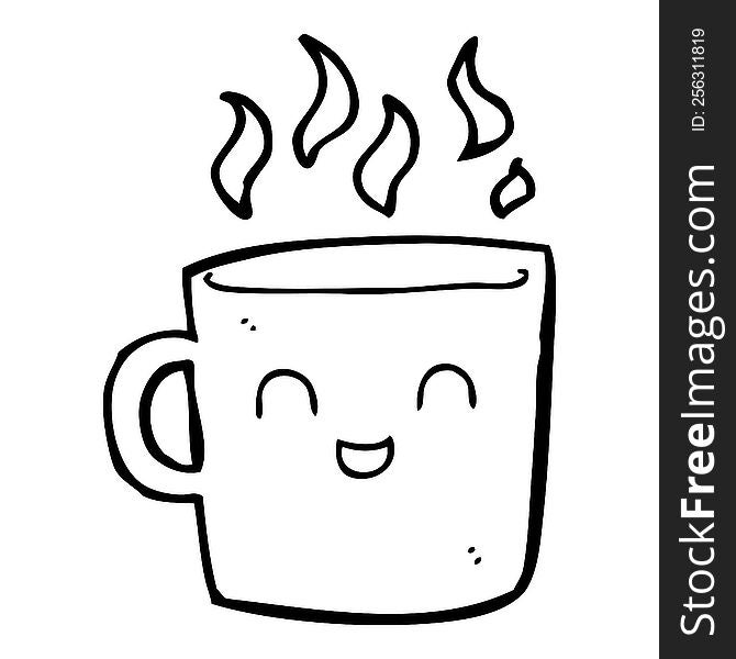 Cute Coffee Cup Cartoon