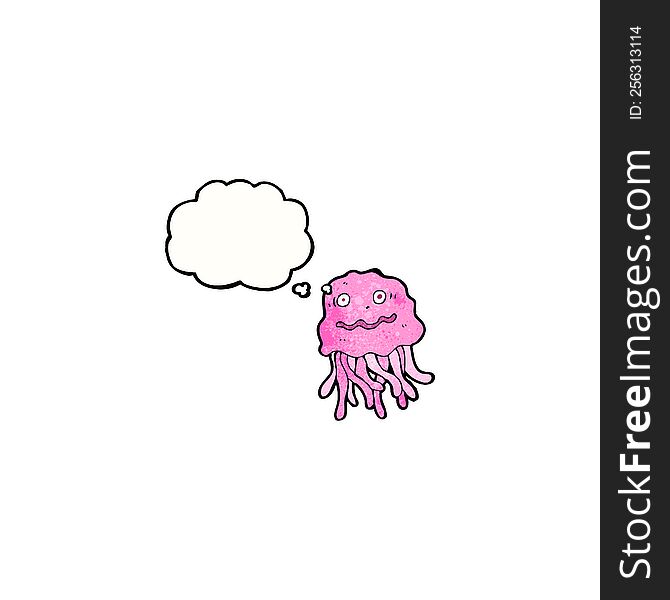 nervous jellyfish cartoon