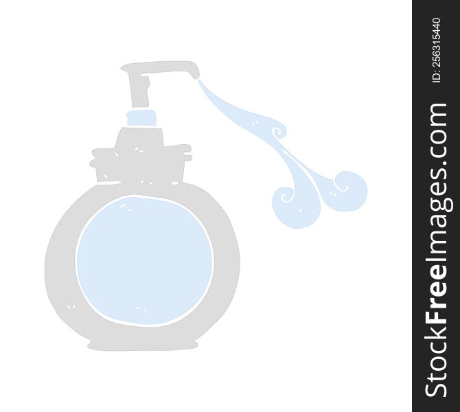 flat color illustration of hand wash. flat color illustration of hand wash