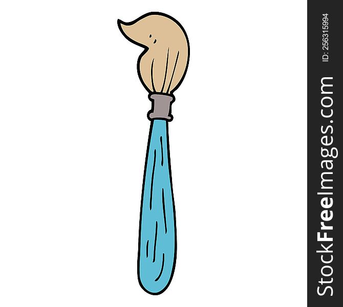 Cartoon Doodle Paint Brush