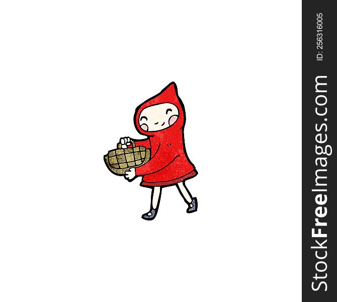 Cartoon Little Red Riding Hood