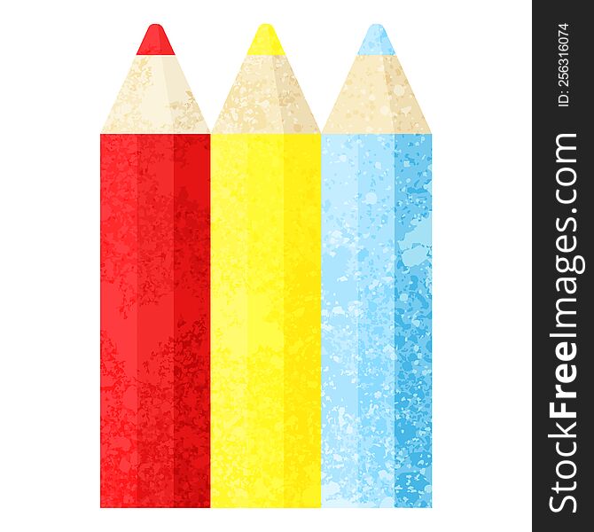 Color Pencils Graphic Icon