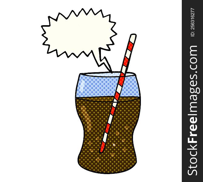 comic book speech bubble cartoon fizzy drink