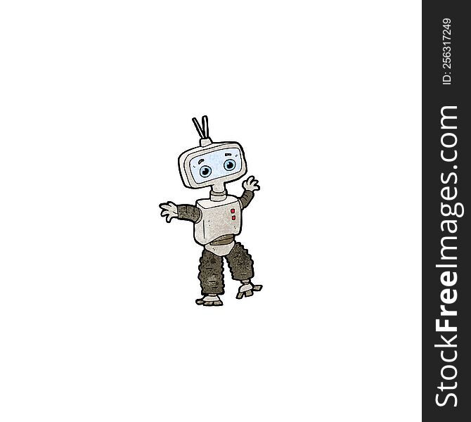 cartoon cute robot