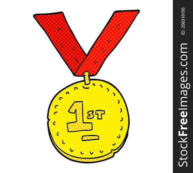 Cartoon First Place Medal