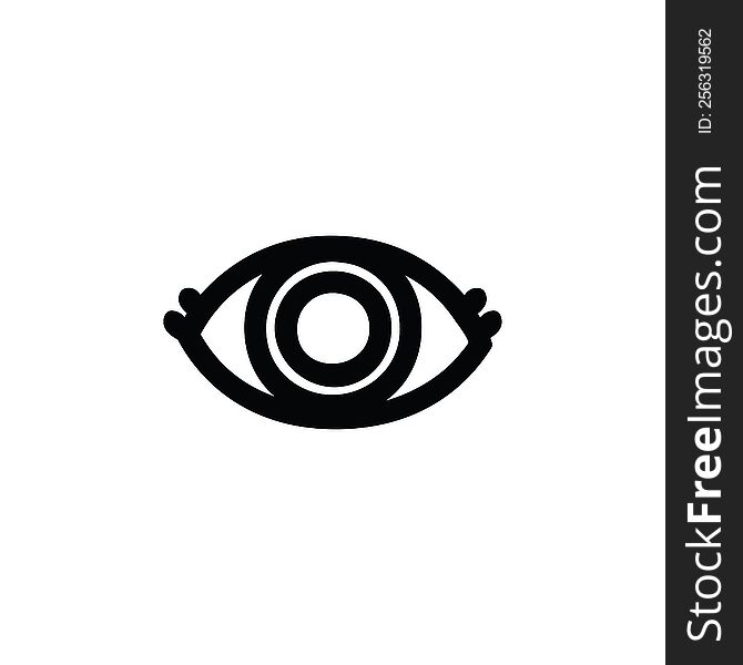 staring eye icon symbol