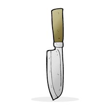 Cartoon Kitchen Knife Royalty Free Stock Photography