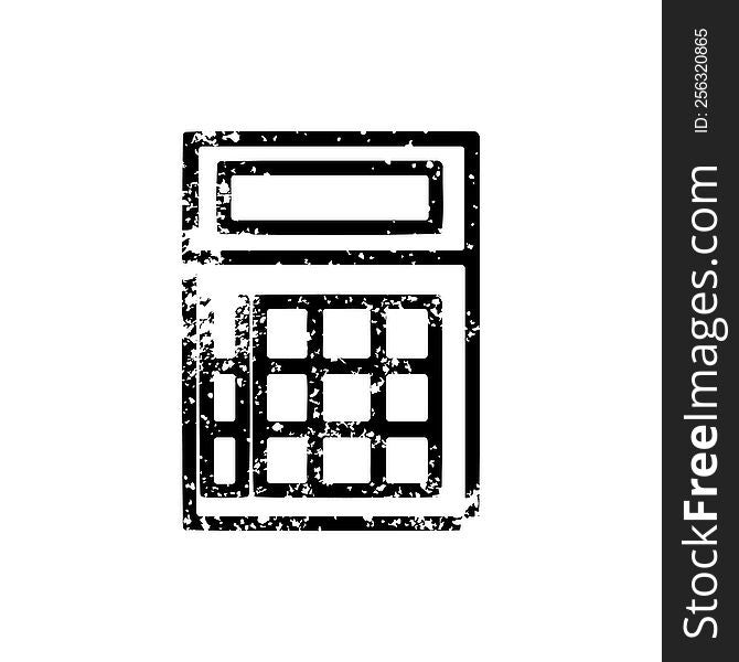 math calculator distressed icon