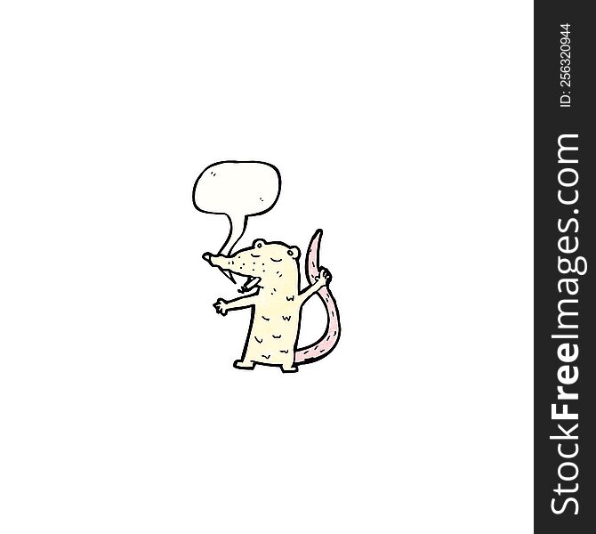 cartoon white mouse smoking cigarette