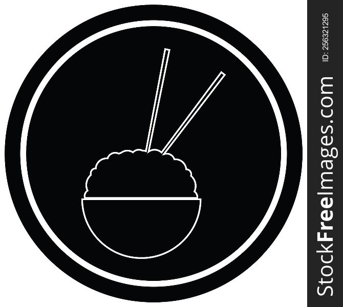 Rice Bowl Circular Symbol