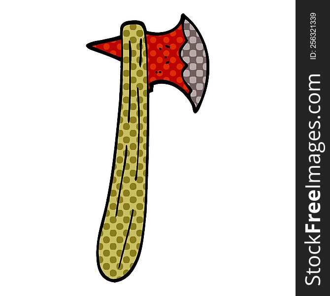 Cartoon Doodle Axe