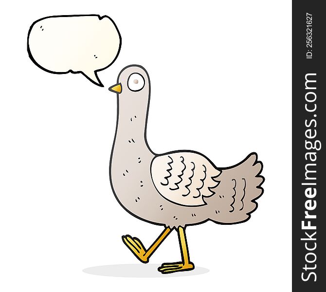 speech bubble cartoon pigeon