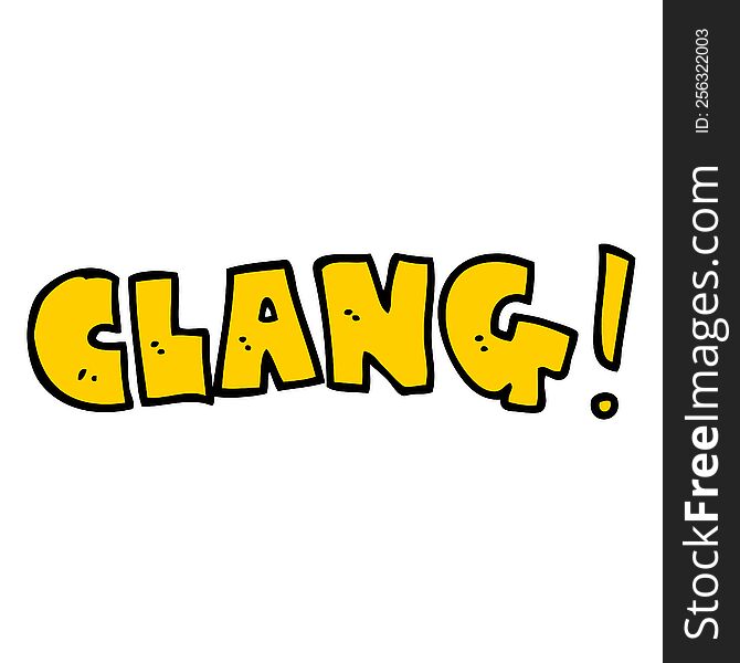 cartoon word clang