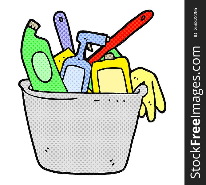 Cleaning Products Cartoon