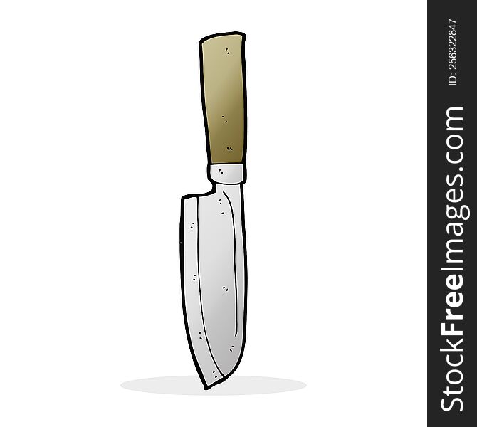 cartoon kitchen knife