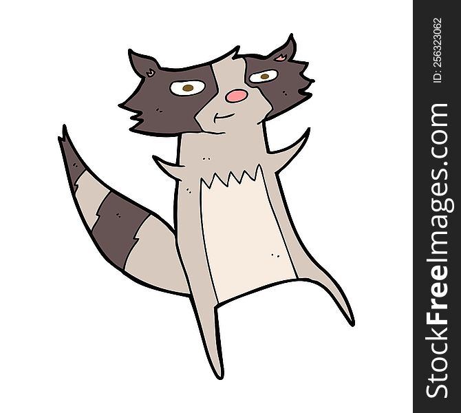 cartoon raccoon