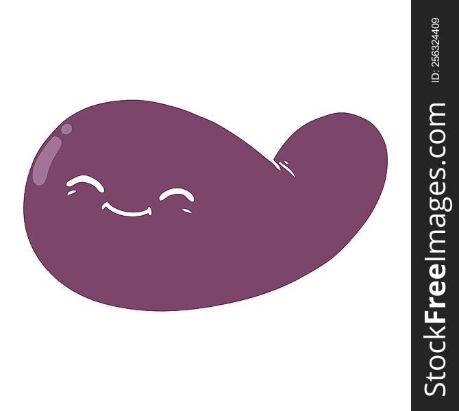 flat color style cartoon gall bladder