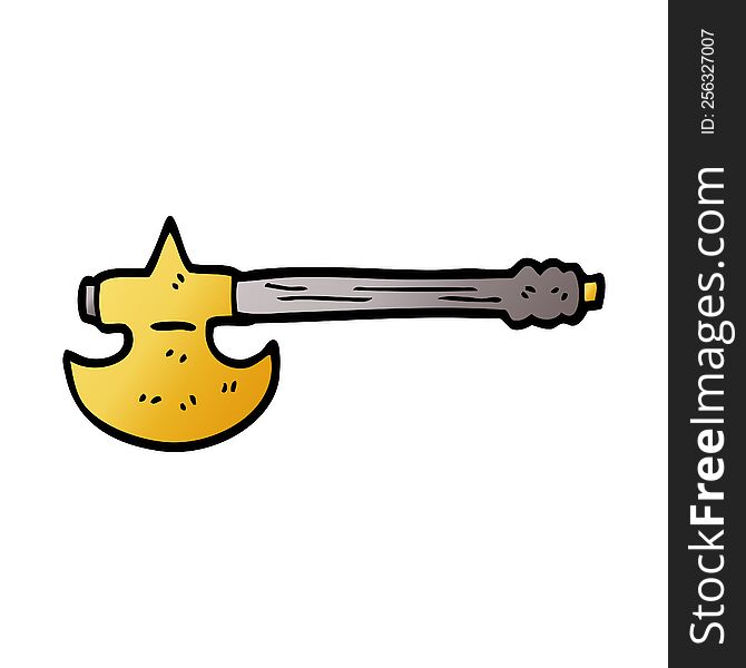 cartoon doodle golden axe