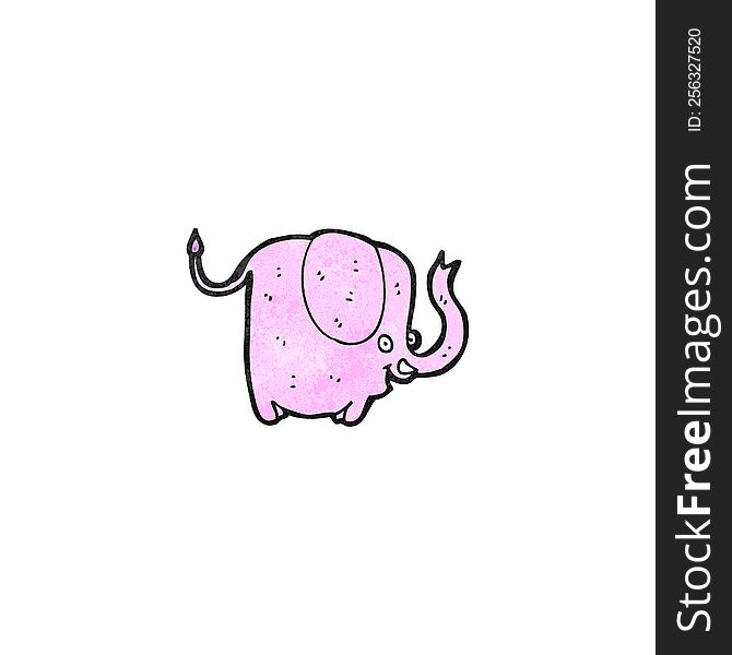 Cartoon Pink Elephant