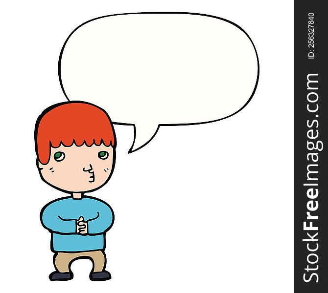 cartoon man thinking with speech bubble. cartoon man thinking with speech bubble