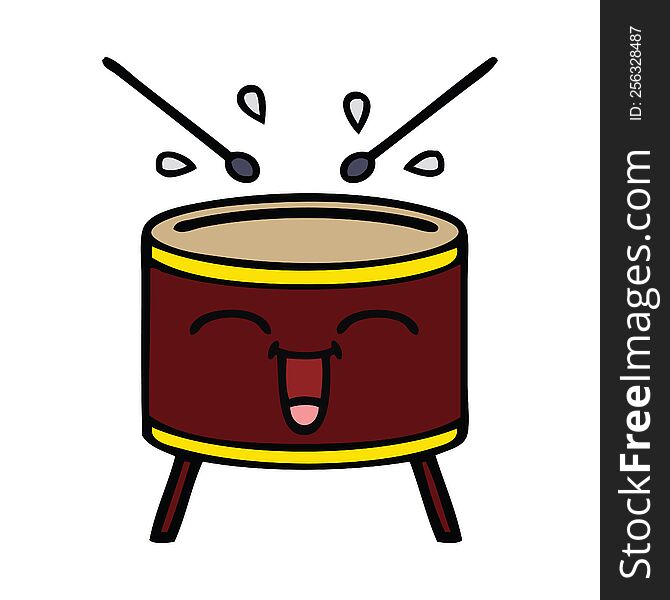 Cute Cartoon Drum