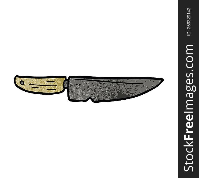 Cartoon Doodle Chef Knife