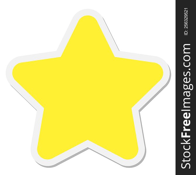 star shape sticker