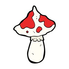 Cartoon Toadstool Stock Image Cartoon Toadstool Stock Image
