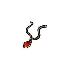 Cartoon Ruby Necklace Royalty Free Stock Image Cartoon Ruby Necklace Royalty Free Stock Image