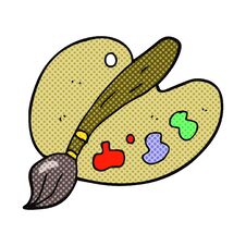 Cartoon Artist Palette Stock Images Cartoon Artist Palette Stock Images