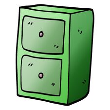Cartoon Doodle Filing Cabinet Stock Photography Cartoon Doodle Filing Cabinet Stock Photography