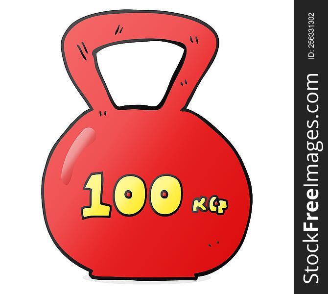 Cartoon 100kg Kettle Bell Weight