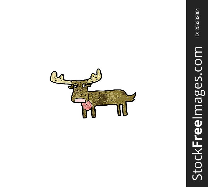 cartoon stag