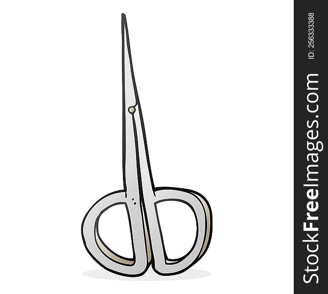 cartoon nail scissors