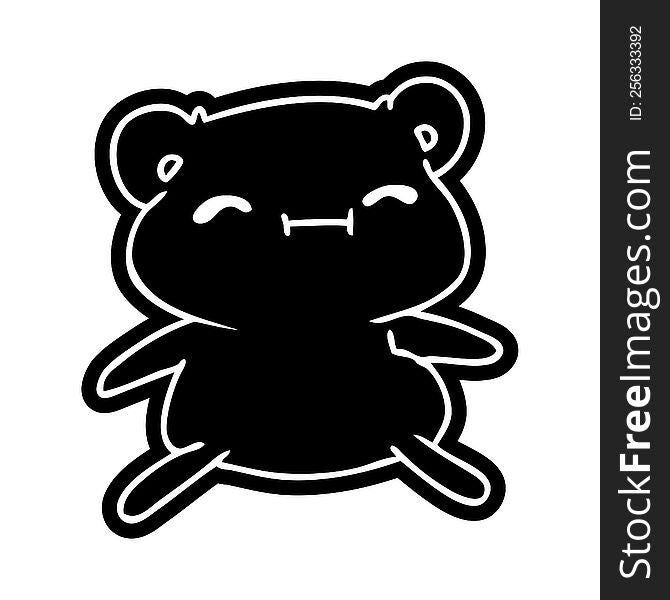 Cartoon Icon Kawaii Cute Teddy Bear
