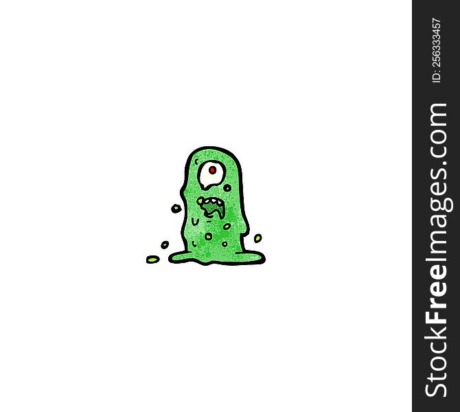 Cartoon Slime Blob Monster