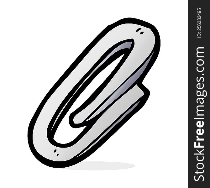 cartoon paperclip